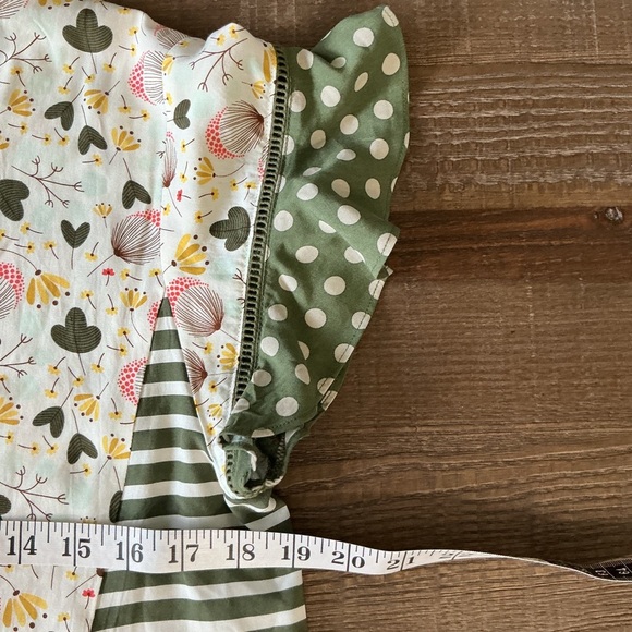 Matilda Jane Gentle Breeze Flutter Sleeve Stripe Flowers - Picture 4 of 6